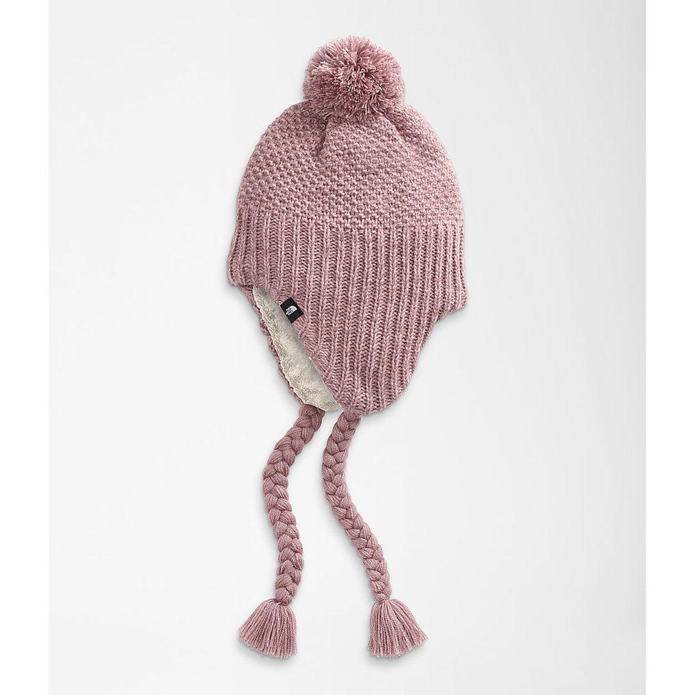 The North Face Purrl Stitch Earflap Γυναικεια Σκουφοσ - Ανοιχτο Ροζ (IQMJ81427)